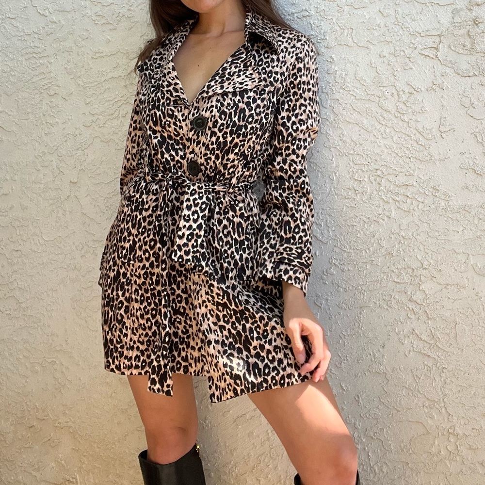 Leopard Print Coat